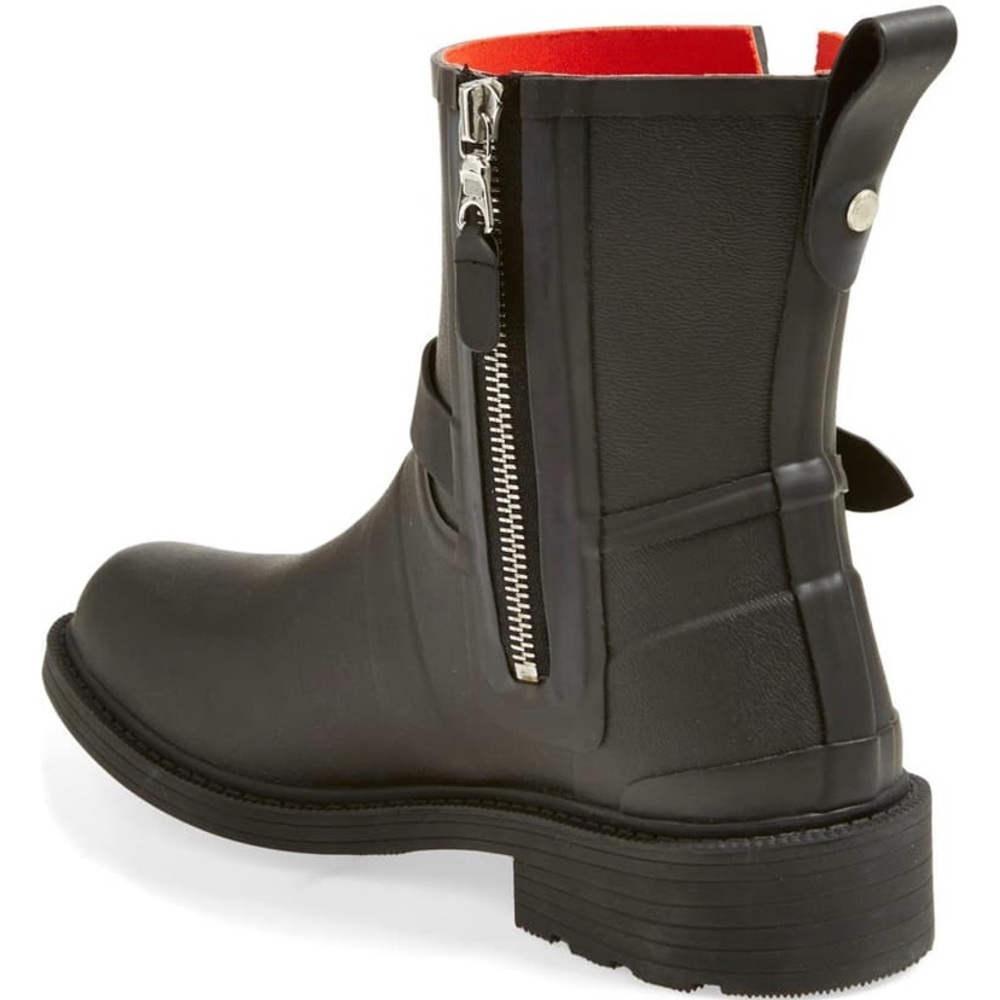 (Sold) Rag & Bone Moto Rain Boots Black 38 - Picture 4 of 11
